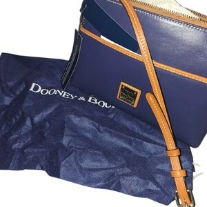 Dooney & Bourke Navy and Tan Belt Bag